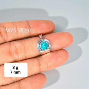 Good Quality Turquoise Gemstone <b>Silver</b> <b>Rings</b> <b>925</b> Sterling <b>Silver</b> Handmade <b>Rings</b> Wholesale Price <b>Silver</b> Jewelry - Product Image 1