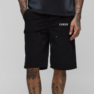 Pantalones Cortos de Cuero para Hombre de Alta Calidad, Casuales, Transpirables, con Estampado de Letras, Hasta la Rodilla, Ideales para Viajar, Precio al por Mayor - Product Image 1