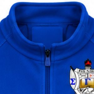 <b>Women</b> Sorority Shield <b>Fleece</b> <b>Jacket</b> SGRho <b>Warm</b> Full Zip Outerwear Soft Casual Embroidered Style Ladies Winter <b>Fleece</b> Coat - Product Image 5
