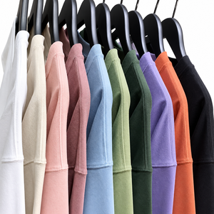 เสื้อยืดผู้ชายทรงโอเวอร์ไซส์ สีฟ้าอ่อน ผ้าฝ้าย พิมพ์ลายตัวอักษรสีขาวด้านหน้า คอกลม แขนสั้น สไตล์ลำลอง - Product Image 5