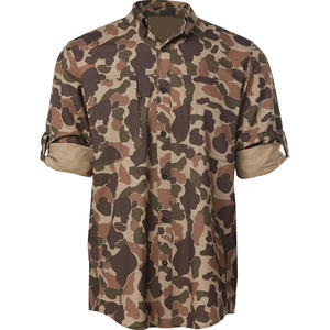 เสื้อเชิ้ตผู้ชายลายพรางแบบแห้งเร็วสำหรับการล่าสัตว์ เสื้อเชิ้ตแขนยาวระบายอากาศสำหรับเดินป่าปีนเขา - Product Image 3