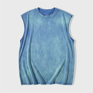 เสื้อกล้ามออกกำลังกายผู้ชาย ผ้าตาข่าย เสื้อยืดแขนกุดฟิตเนส เสื้อกีฬา เสื้อกล้ามออกกำลังกายสำหรับผู้ชาย - Product Image 1