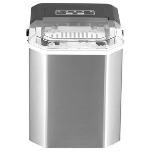 Macchina per il ghiaccio a 9 cubetti, pronta in 6 minuti, 26 libbre in 24 ore, autopulente, portatile, con paletta e cestello - Product Image 1
