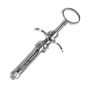 Seringues dentaires aspirantes roses avec poignée annulaire 2.5, 1.8ml/2.2ml, en acier inoxydable/laiton, instrument chirurgical dentaire - Product Image 1