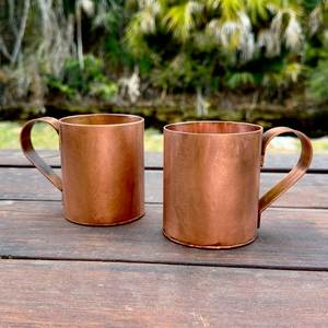 Taza de Cobre con Asa, Diseño Vintage, Resistente al Calor, para Uso en Exteriores - Product Image 1