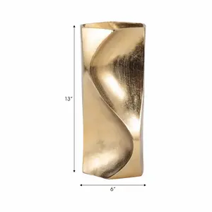 Vase à fleurs en métal noir mat haut de gamme, décoration intérieure contemporaine minimaliste, qualité export, Zahid Exports - Product Image 2