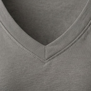 Camiseta Unisex de Algodón Tejido con Cuello en V, 180G, Cuello Redondo, Personalizable con Logotipo, Camisetas Casuales para Mujer, de Alta Calidad y Suaves - Product Image 4