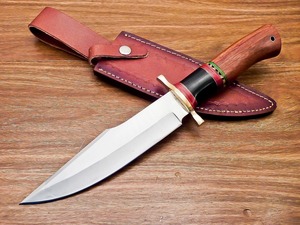 มีดโบวี่แบบดรอปพอยต์ รุ่น FH-83 ของ Viking Art ผลิตด้วยมือ คุณภาพระดับอุตสาหกรรม ด้ามทำจากเขาสัตว์และไม้ พร้อมปลอกหนัง - Product Image 1