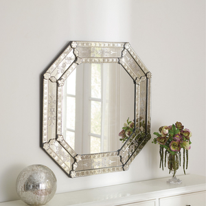 Espejo de Pared Estilo Veneciano de Lujo, Decorativo, Estilo Antiguo |   Espejo Decorativo para Sala de Estar o Pasillo, Decoración Clásica para el Hogar - Product Image 1