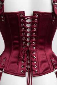 Faja Reductora de Cintura y Postura Ajustable de Cuero Sintético para Mujer, Tallas Grandes, Estilo Steampunk, con Control de Abdomen y Efecto Moldeador - Product Image 5
