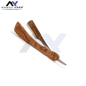 Professional Stainless Steel Straight <b>Razor</b> Barber Grade Wooden Handle <b>Mens</b> Classic Manual Wet Shaving <b>Razor</b> <b>for</b> Face Grooming - Product Image 1