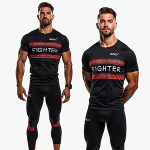 เสื้อรัดกล้ามเนื้อแขนยาวแบบสั่งทำพิเศษสำหรับ MMA ยิวยิตสู BJJ เสื้อฝึกซ้อมสำหรับการต่อสู้ ยืดหยุ่น น้ำหนักเบา แห้งเร็ว - Product Image 4