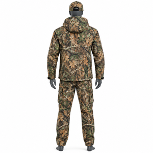 <b>Camouflage</b> Winter Hunting <b>Jacket</b> and Pants Set Waterproof Windproof Breathable Soft Shell Polyester Outdoor Apparel for <b>Men</b> - Product Image 2