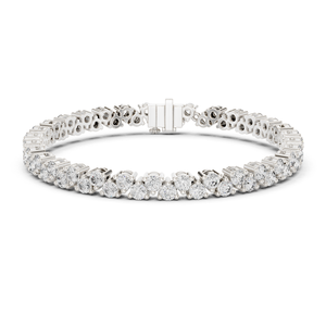 Bracelet de luxe en argent sterling 925 avec diamants Moissanite, chaîne tennis sertie de pierres, bijoux de mode en gros - Product Image 1