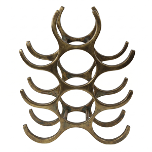 Wine Rack 6 Bottle Capacity Display Stand Home Furniture Metal Wine Bottle Holder <b>Freestanding</b> Geometric Wine Bottle Holder - Product Image 3