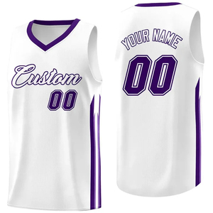 Maillots de basket-ball personnalisés pour toutes les équipes, haute qualité, manches courtes, 100% polyester, techniques d'impression spéciales, adultes - Product Image 4