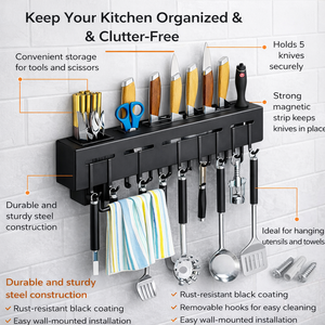 Modern Kitchen <b>Organizer</b> & Storage Rack, Wall <b>Shelves</b> for Bedroom, Stylish Home Accessories for Household Use - Product Image 1