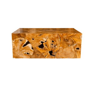 Mesa de Centro Artesanal de Lujo ARTERRA, Hecha a Mano con Bloque de Raíz de Teca Rústica, Duradera y Ecológica, Muebles para Sala de Estar de Indonesia - Product Image 2