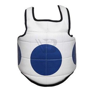 Protège-poitrine de boxe professionnel avec logo personnalisé, équipement d'entraînement d'arts martiaux, antidérapant, respirant, en cuir de haute qualité - Product Image 3