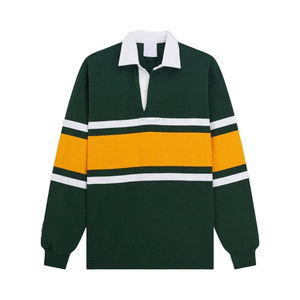 Wholesale 100% Cotton Rugby Shirt Quick Dry Heavyweight 320gsm Customizable Embroidered Logo Traditional <b>Set</b> Style - Product Image 1