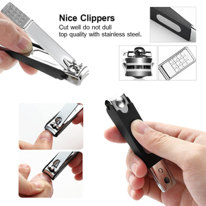 High Quality 16-Piece Professional Stainless Steel <b>Manicure</b> Set Nail Clippers Pedicure <b>Kit</b> Grooming <b>Kits</b> - Product Image 5