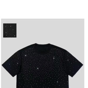เสื้อยืดลายเพชรกราฟิกสำหรับผู้ชาย พรีเมียม โอเวอร์ไซส์ ทรงหลวม ไหล่ตก สตรีทแวร์สุดหรู พิมพ์ลาย DTG โลโก้สั่งทำ ขายส่ง A - Product Image 5