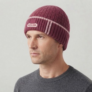CHALASA SPORTS Gorro de Punto Jacquard Personalizado Y2K 100% Lana, Unisex para Adultos, Bordado, Cálido para Invierno, Gorro de Moda, Venta al Por Mayor OEM - Product Image 2