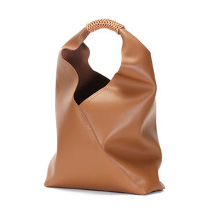 Blue Embossed <b>Leather</b> Hobo <b>Bag</b> with <b>Woven</b> Handle 80g - Product Image 3