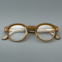 Montures de lunettes classiques rondes, colorées et audacieuses, en acétate plein cadre, durables, pour adultes, disponibles en plusieurs couleurs