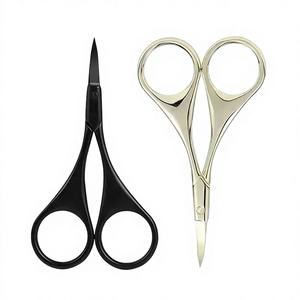 Ciseaux à ongles en acier inoxydable noirs pour droitiers, personnalisables avec logo, pour soins des cuticules, durables, écologiques, vente en gros - Product Image 1