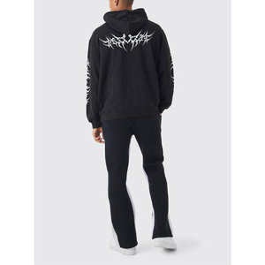 Sudaderas con capucha unisex personalizadas extragrandes con cremallera, estilo urbano, de moda, al por mayor, informales, deportivas, con cuello con capucha, lisas - Product Image 5