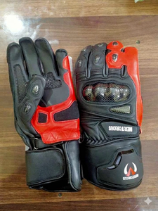 Guantes de carreras de motos para hombre, guantes de seguridad para motociclismo, guantes de carreras de motos con protección completa para los dedos y protección de nudillos de carbono. - Product Image 6