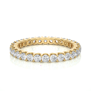 Anillo de Diamante Natural de 18K en Oro con Diamante Real Certificado por IGI de 1.20 Quilates en 30 Piedras para Exportación al por Mayor - Product Image 5