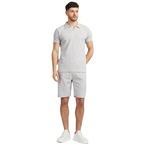 Custom <b>Mens</b> Two Piece <b>Lounge</b> Set Olive Green T-Shirt and <b>Shorts</b> with Pocket and Stylish Contrast Details <b>Mens</b> Casual Twin Set - Product Image 2
