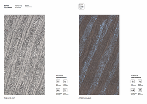 Azulejos de Cerámica de Porcelana Brillante de Estilo Moderno de 600*1200 mm, 8 mm de Grosor, <0.5% de Absorción de Agua, para Paredes Interiores de Villas y Salas de Estar - Product Image 5