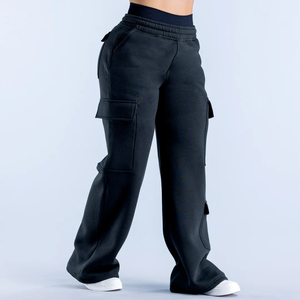 Pantalones Cargo de Moda para Mujer, al por Mayor, Personalizados, de Alta Calidad, Corte Regular, Estilo Urbano, Pantalones Deportivos de Encaje para Invierno - Product Image 1