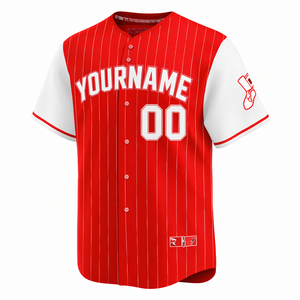 Custom Sublimated Baseball Jersey Button Team Uniform Personalized Name Number Sports Shirt Men Adult Spandex/Polyester Mesh - Product Image 3