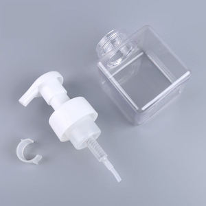 Wholesale 60ml for PET Plastic Square Foam Soap <b>Pump</b> <b>Bottle</b> Custom Color Silk Screen Printing Cosmetic Use High Quality - Product Image 3