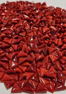 อัญมณีปะการังสีแดงอิตาลีรูปสามเหลี่ยม คุณภาพดี สีสันสดใส เหมาะสำหรับทำเครื่องประดับ - Product Image 2
