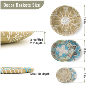 Handwoven Water Hyacinth <b>Wall</b> <b>Decor</b> Natural Boho Woven <b>Wall</b> Art for Home, Cafe, or Hotel Interior Styling - Product Image 6