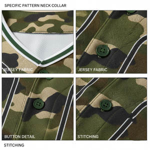 Maillots de baseball unisexes personnalisés vierges, options de logo par transfert thermique ou broderie, ensemble de maillots de softball 100 % polyester, toutes saisons - Product Image 5