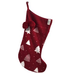 ถุงเท้าคริสต์มาสถักจากผ้าฝ้ายออร์แกนิค 100% ขนาดสั่งทำได้ ตกแต่งวันหยุดแบบรักษ์โลก - Product Image 1