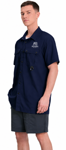 Camiseta de Manga Corta Casual para Hombre, Marca AMY, 100% Algodón, Corte Regular, Lisa, con Logotipo Personalizado al por Mayor - Product Image 4