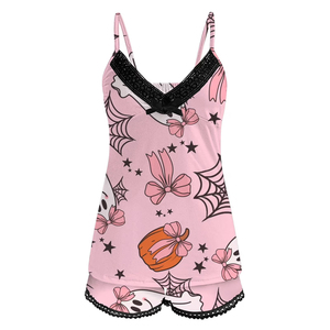 Thin Neckline Summer Sexy Back Silk Home Pajamas for Women With Lace Lace <b>Suspender</b> Pajamas - Product Image 4