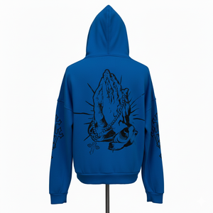 Custom High Quality screen Printed Unisex Polyester / Cotton Oversized <b>dropped</b> shoulder men Hoodie 100%cotton fleece 450gsm - Product Image 5