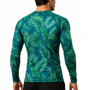<b>Men</b> Rash Guard Performance <b>Top</b> Featuring Quick Dry Fabric And Stretch Fit Ideal For Beach Workouts Surfing And <b>Swimming</b> - Product Image 5