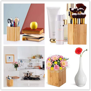Support à stylos en bois pratique, porte-coupe-creuses, organisateur de rangement multi-papeterie avec classification - Product Image 6