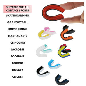 Protège-dents pour adultes et enfants, garçons, double couleur, protection ergonomique pour les sports de combat, MMA, boxe, rugby, kickboxing, taekwondo, softball - Product Image 3