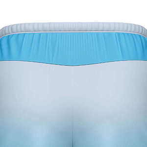 Men's Color Blocked Board <b>Shorts</b> Quick Dry Elastic Waist Mid Rise Solid Blue Swimwear Casual <b>Shorts</b> - Product Image 5