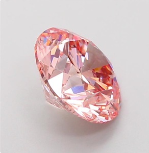 Diamant rose intense fantaisie de 2,91 ct, cultivé en laboratoire, VVS2, taille ronde, certifié IGI, diamant non monté, RB GEMS Kavan999 - Product Image 2